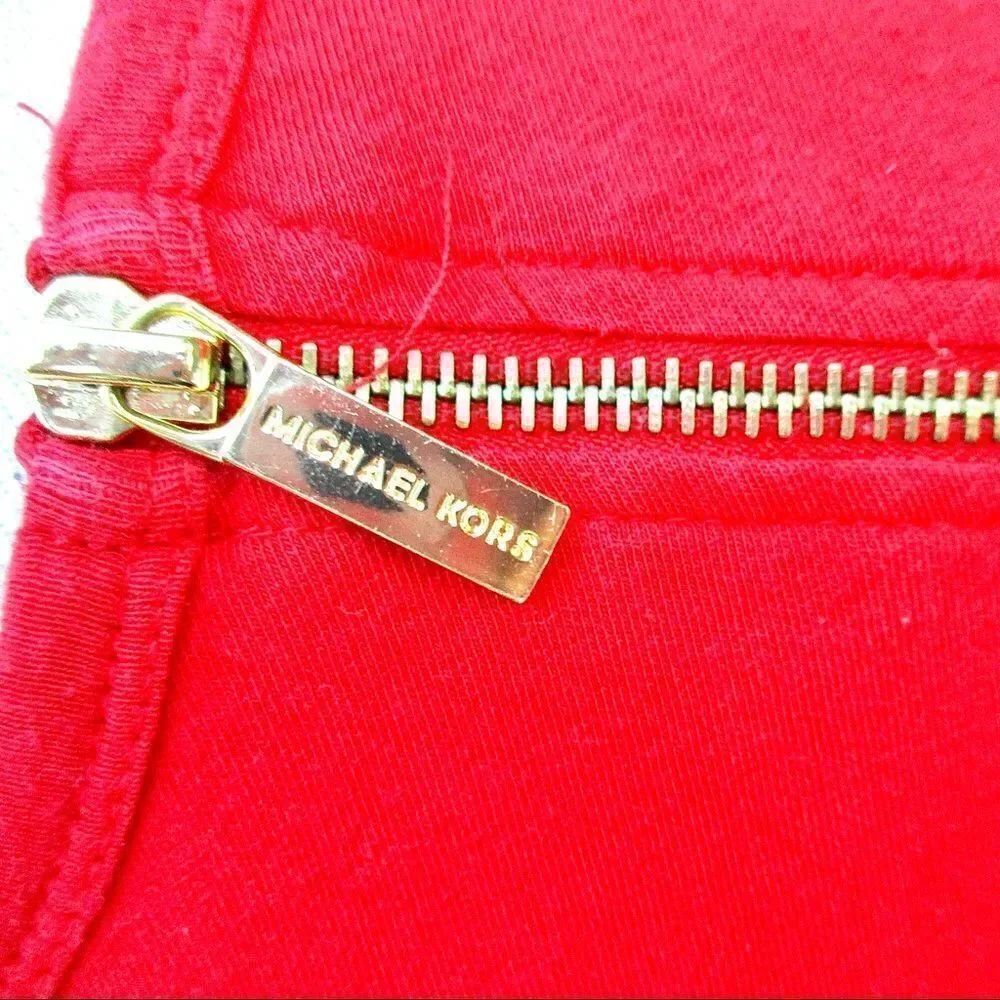 Michael Kors Zipper Shoulder Long Sleeve Top - Picture 3 of 8